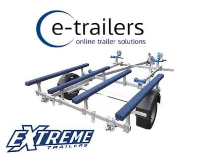 EXTREME 750kg DOUBLE JET SKI GALVANISED ROAD LEGAL BUNK TRAILER - MADE IN THE UK