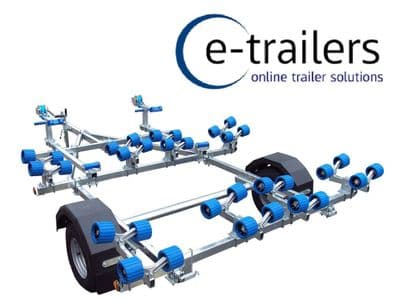 EXTREME 750kg DOUBLE JET SKI GALVANISED ROAD TRAILER - MADE IN THE UK