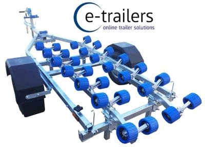 EXTREME 750kg galvanised Jetski / Boat Trailer with 28 Roller System 145x10 tyre