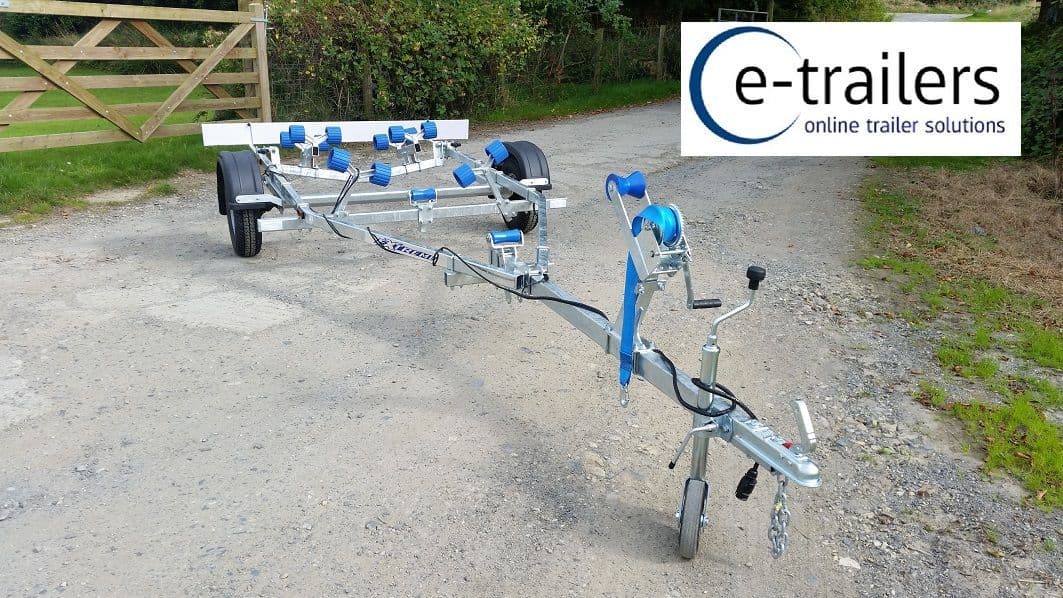 EXTREME 750kg SWING BOAT TRAILER- 12 ROLLER SWING CRADLE 16' BOAT- 5.3m ...