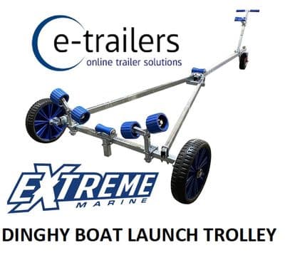 EXTREME Trailers Launcher 3 -Adjustable Dinghy/Boat Launch trolley for up to 15' or 4.6m