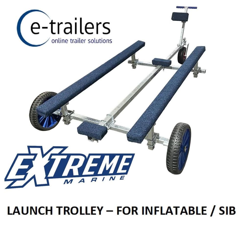 Extreme Trailers SIB & Inflatable boat launching trolley for grass ...