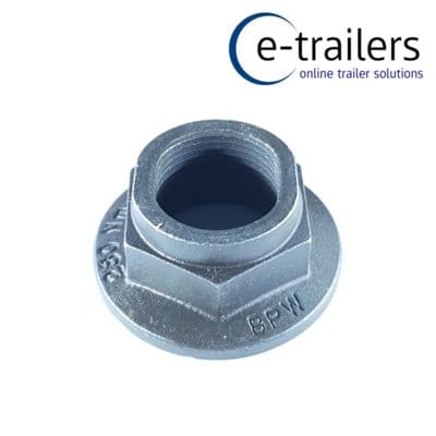 GENUINE BPW 32mm SOCKET ONE SHOT TRAILER CARAVAN BRAKE DRUM HUB NUT 46mm FLANGE
