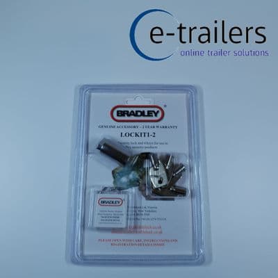 Genuine Bradley Coupling Security Hitch Coupling Barrel Lock - 4 Keys LOCKIT 1-2