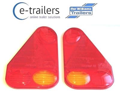 GENUINE PAIR ASPOCK EARPOINT III 3 LIGHT LENS IFOR WILLIAMS INDESPENSION TRAILER