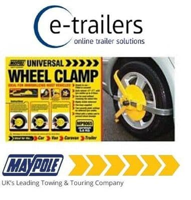 GRADE B MAYPOLE WHEEL CLAMP - CAR TRAILER CARAVAN WHEELS 13-17