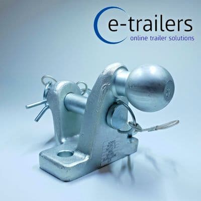 GWAZA Dual Tow Hitch Extended Ball 3500kg 50mm Ball & 25mm Tow Pin E11 Rated