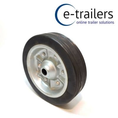Indespension ISJW070 heavy duty trailer jockey wheel - solid rubber tyre on metal wheel