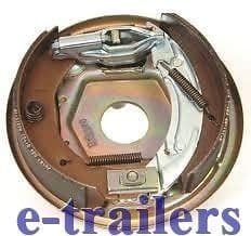 KNOTT LEFT SIDE 200x50 BACK PLATE ASSEMBLY WITH BRAKE SHOES IFOR WILLIAMS