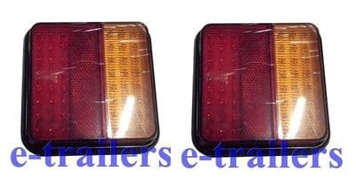 LED Multi Function Rear Trailer Lights - 48 leds - 10-30v EU - Waterproof  x  2