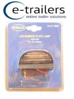 LED NUMBER PLATE LAMP LIGHT-TRAILER CARAVAN TRUCK CAR 10-30V +Cable +Studs 15025 gwaza launceston cornwall