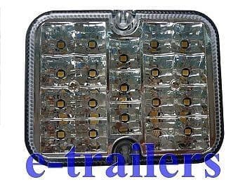 LED REVERSE LIGHT - TRAILERS HORSE BOXES CARAVANS - SUPER BRIGHT 19 LED - 12v