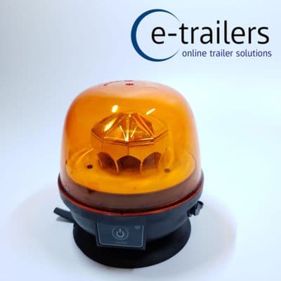 LED WIRELESS RECHARGEABLE FLASHING AMBER WARNING LIGHT - 12/24V IP67 MP4099