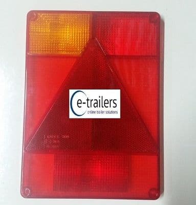 LEFT Radex 6800 Replacement LENS Rear Trailer Lights Ifor Williams P6 Mk1