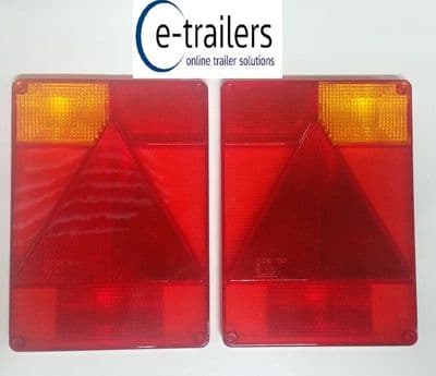 LEFT & RIGHT Radex 6800 Replacement LENS Rear Trailer Lights - IFOR INDESPENSION