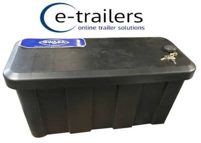 Lockable Plastic Storage Trailer Tool Strap Box - 565L x 245W x 290H Gwaza 10318