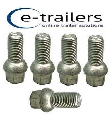 M14 TRAILER WHEEL BOLT 1.5 CONICAL REPLACE F1835ZPK IFOR WILLIAMS 19mm HEAD x 5