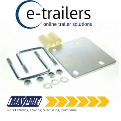 Maypole Jockey Wheel Mounting Fixing Kit 50-60mm drawbar - No drilling required MP191
