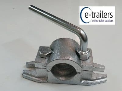MAYPOLE MP97455 TRAILER JOCKEY WHEEL 48MM HEAVY DUTY RIBBED CAST CLAMP 125MM HOLE CENTRES
