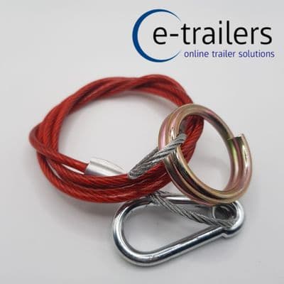 MAYPOLE RED TRAILER BREAKAWAY BRAKE CABLE MP501B - IFOR WILLIAMS CARAVAN HORSEBOX BOAT PLANT