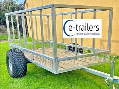 New Galvanised Animal Feed Hay Trailer - Available in 3 sizes & Rear Ramp