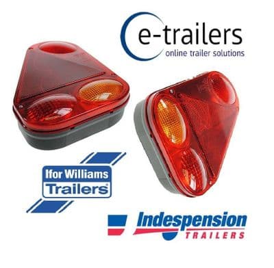 Pair - Genuine Radex 2900 Plug In Trailer Light Units Indespension Ifor Williams