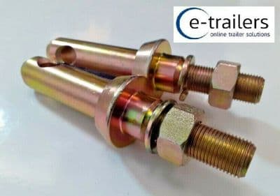 PAIR OF CAT 1 (19mm) TRACTOR IMPLEMENT LINK PIN - 3 POINT LINKAGE BOX GWAZA 355