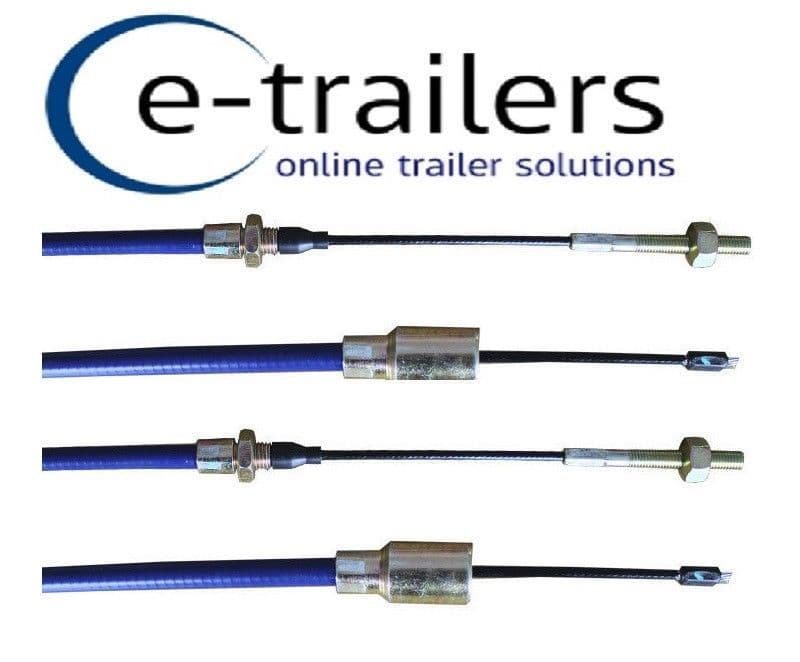 PAIR TRAILER BRAKE CABLES 1530mm LONG LIFE FITS KNOTT BRADLEY PEAK IFOR