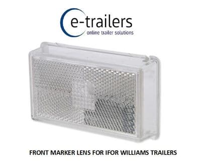 Replacement Front Marker Reflector Lens for Ifor Williams Trailers - 5591