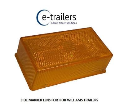Replacement Side Amber Marker Reflector Lens for Ifor Williams Trailers - 5590