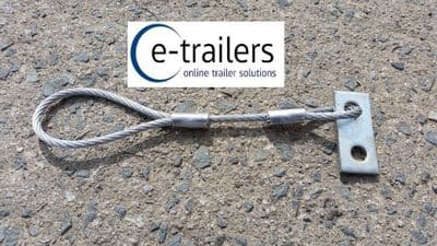 Secondary Coupling Safety Cable + Bracket for unbraked trailers ERDE DAXARA ETC