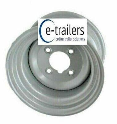 Silver 6.00x10 Trailer Rim 10