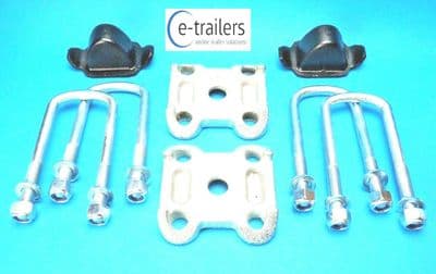 SINGLE Leaf Spring AXLE Kit for IFOR WILLIAMS - Bump Stop Clamp Base UBolts