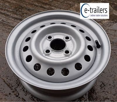 STARCO 57mm CENTER TRAILER WHEEL RIM 4.5Jx13 H2 4 STUD 100MM PCD ET30 FITS 165 & 175 TYRES