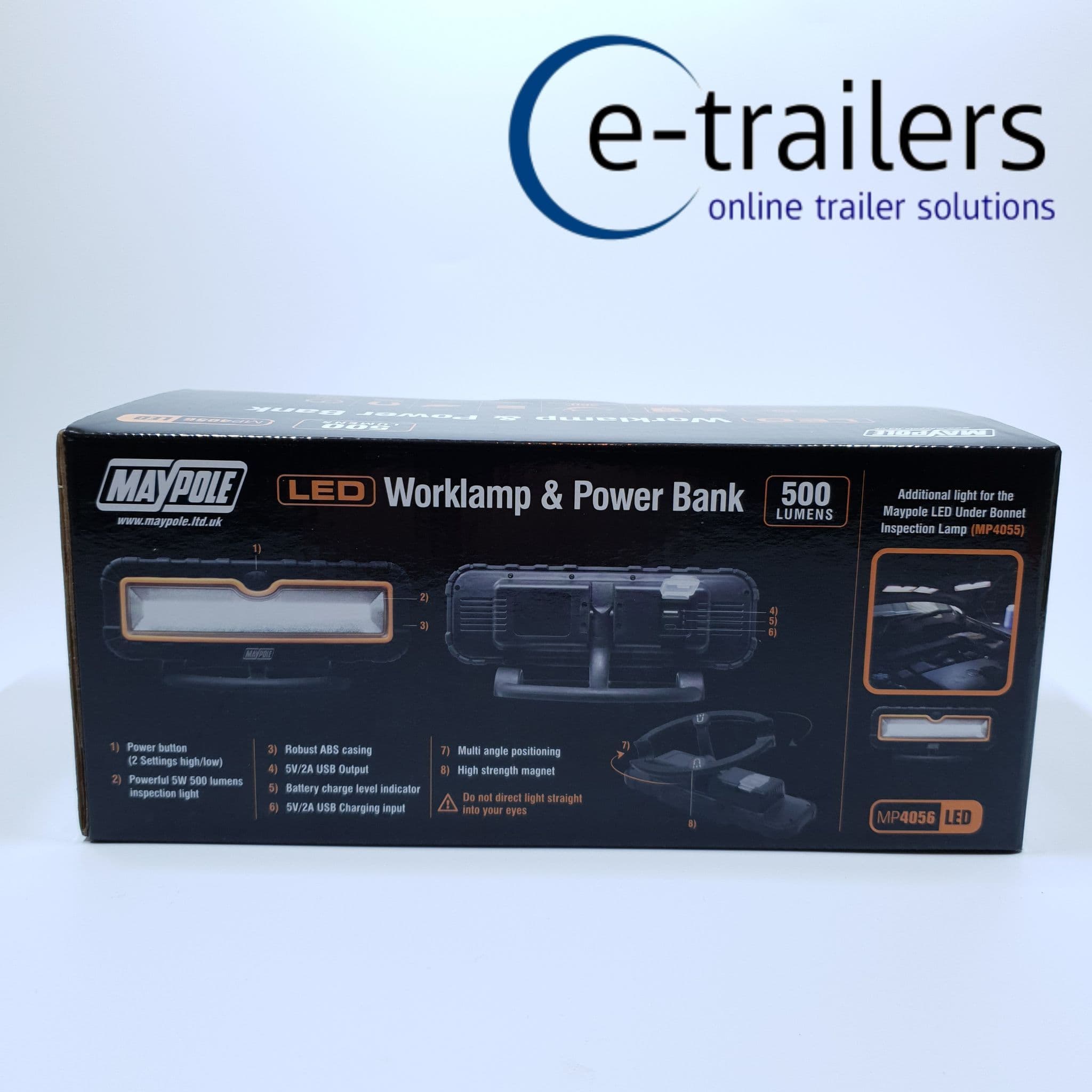 SUPERB MAGNETIC LED RECHARGEABLE LIGHT & POWERBANK VAN AWNING CARAVAN ...