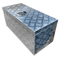Tool Box Aluminium Chequer Plate 675x300x300mm