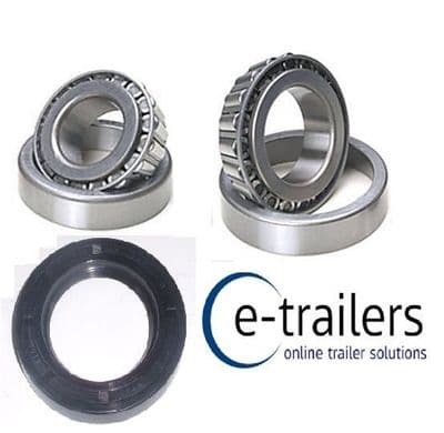 Trailer Bearing set 501349 & 15123 15245 & seal 300 187 37 - Bradley 250mm DRUM