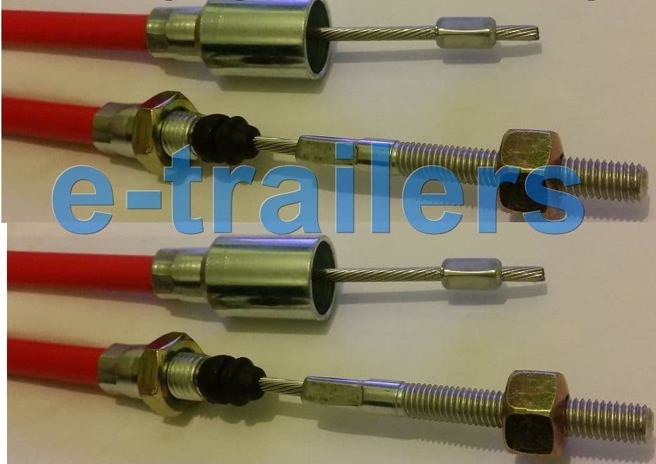 TRAILER BRAKE CABLE 930mm STAINLESS STEEL FITS KNOTT BRADLEY IFOR