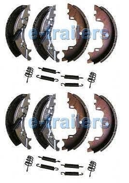 TRAILER BRAKE SHOES 160x35 KNOTT TYPE ECER90 IFOR WILLIAMS BRIAN JAMES X2 SETS