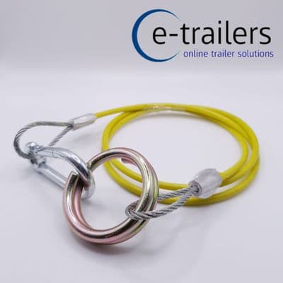 TRAILER BREAKAWAY CABLE FOR TOWING-HEAVY DUTY- QUICK RELEASE- IFOR WILLIAMS