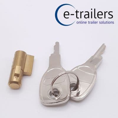 TRAILER HITCH LOCK KIT WITH 2 KEYS - ALKO ERDE DAXARA HALFORDS MAYPOLE FRANC