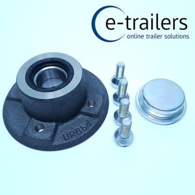 Trailer hub 100mm PCD  sealed bearing -fits Ifor Williams P6e P7 knott