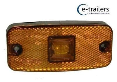 TRAILER LED AMBER SIDE MARKER LIGHT LAMP -MAYPOLE MP 8575 B -110x50x24mm 10-30v