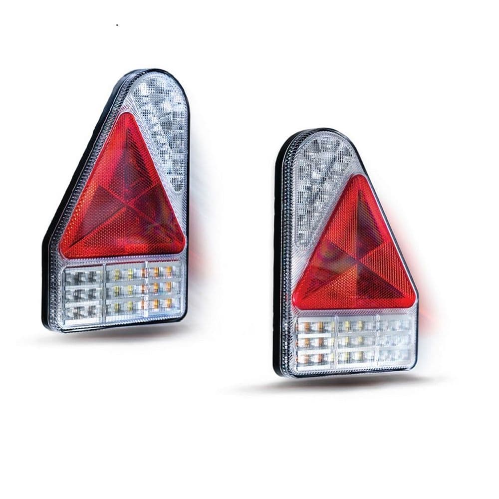 Trailer / Lorry / Tractor Rear Combination Lamp Lights Pair - LED 10 ...