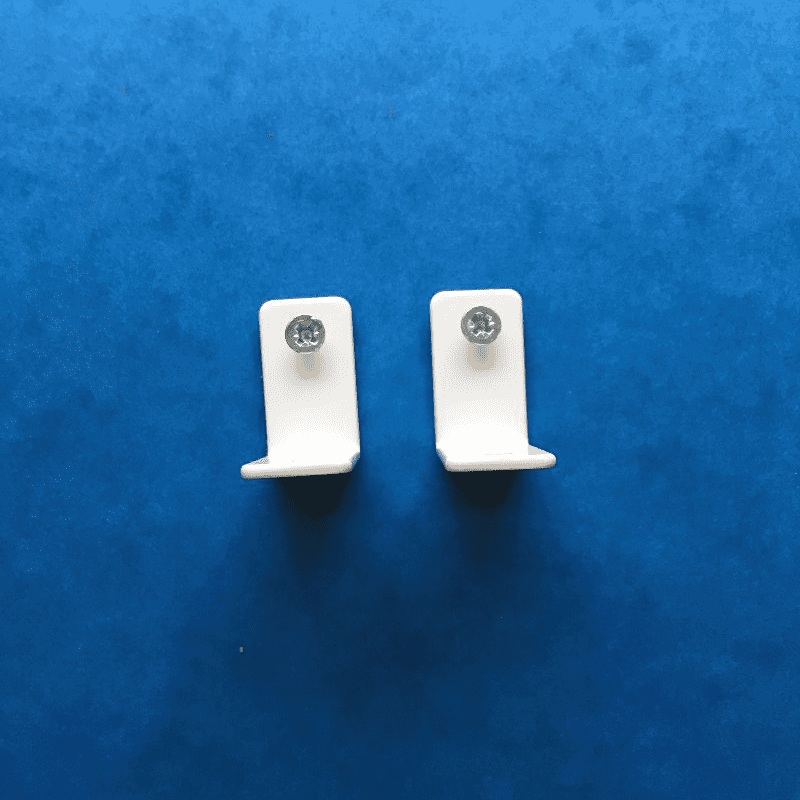 1 PAIR OF PLEATED BLIND EXTENSION BRACKETS
