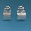 CLEAR  BLIND FINGER TAB CLIP ON HANDLES 1 X PAIR