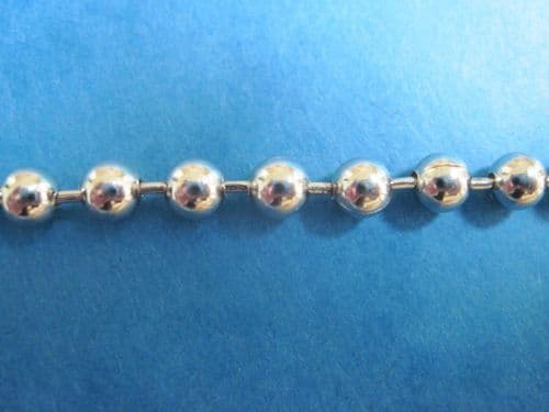 CONTINUOUS-ENDLESS CHAIN LOOP -NO CONNECTOR -METAL CHROME FOR ROMAN-ROLLER-VERTICAL