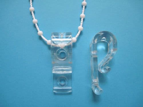 CORD-CHAIN-SAFETY DEVICE PACK OF 2 CLEAR- conforms to new uk legislation