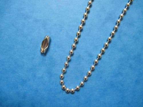 METAL ROLLER / ROMAN BLIND SIDE CONTROL PULL CHAIN NICKEL