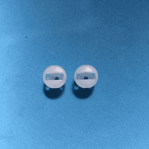 PAIR OF SLIMLINE VENETIAN ALUMINIUM BLIND TAPE LOCK BUTTON FOR CORD IN BOTTOM RAIL